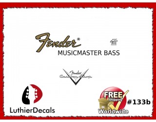 Fender Musicmaster Bass Guitar Decal #133b